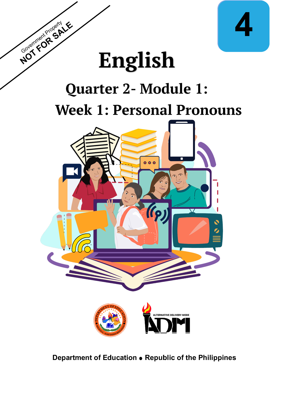 Eng4 Q2 Mod1 Personal Pronouns Version 3 Government Property Not For Sale English Quarter 2 7450