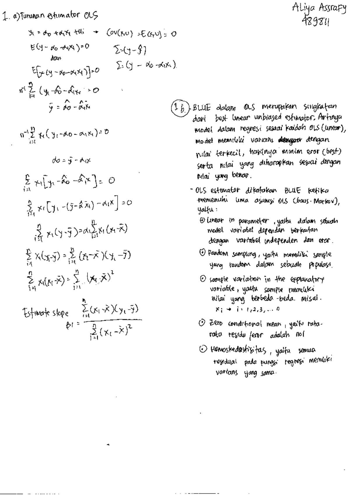 Solution To Midterm Econometrics 3 Studocu
