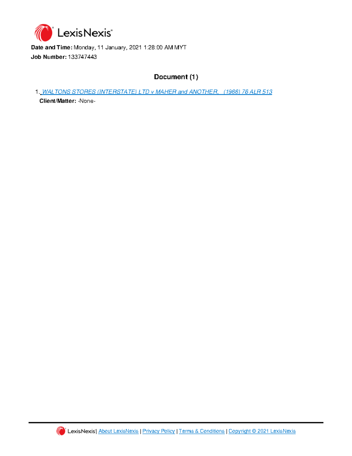 Waltons Stores Interstate Ltd V Maher And Another About Lexisnexis Privacy Policy Terms Studocu Waltons Stores Interstate Ltd V Maher And Another About Lexisnexis Privacy Policy Terms Studocu