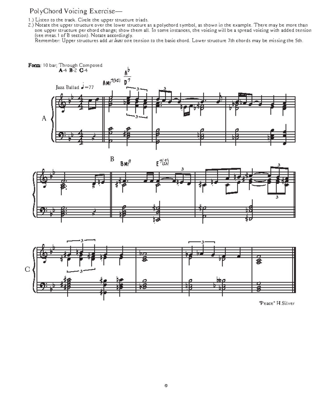 05 Har.4 Polychords Exercise - & ? bb bb 4 4 4 4 œ œ Œ ̇ œ œ œ 3 ̇ ̇ œ ...