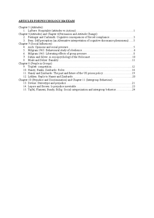 Social Psychology 324 Module Framework 2024 - English - ocial ...