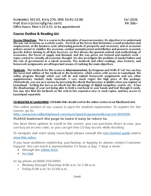 101Sample MTF 16 - Review - Queens College Department Of Economics ...