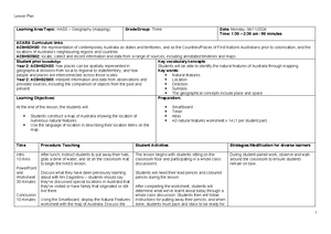 Maths - Place Value Lesson Plan - Learning Area/Topic: Place Value – 5 ...