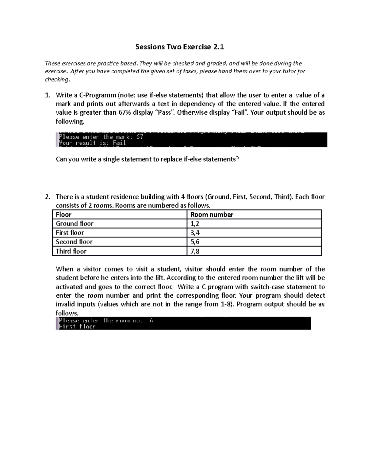 Exercise 2 - Lab - Sessions Two Exercise 2. These Exercises Are ...