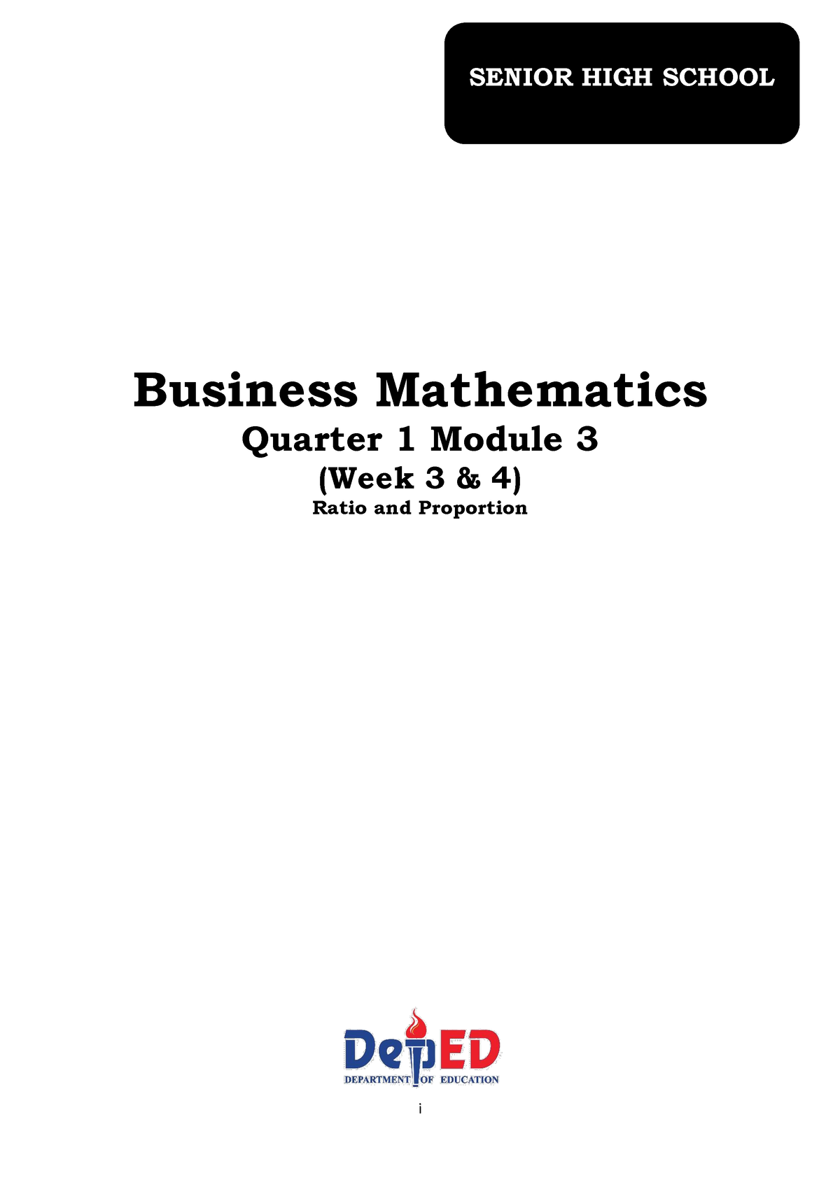 2 Q1 Bus Math - Business Mathematics Module 2 For First Quarter - I ...