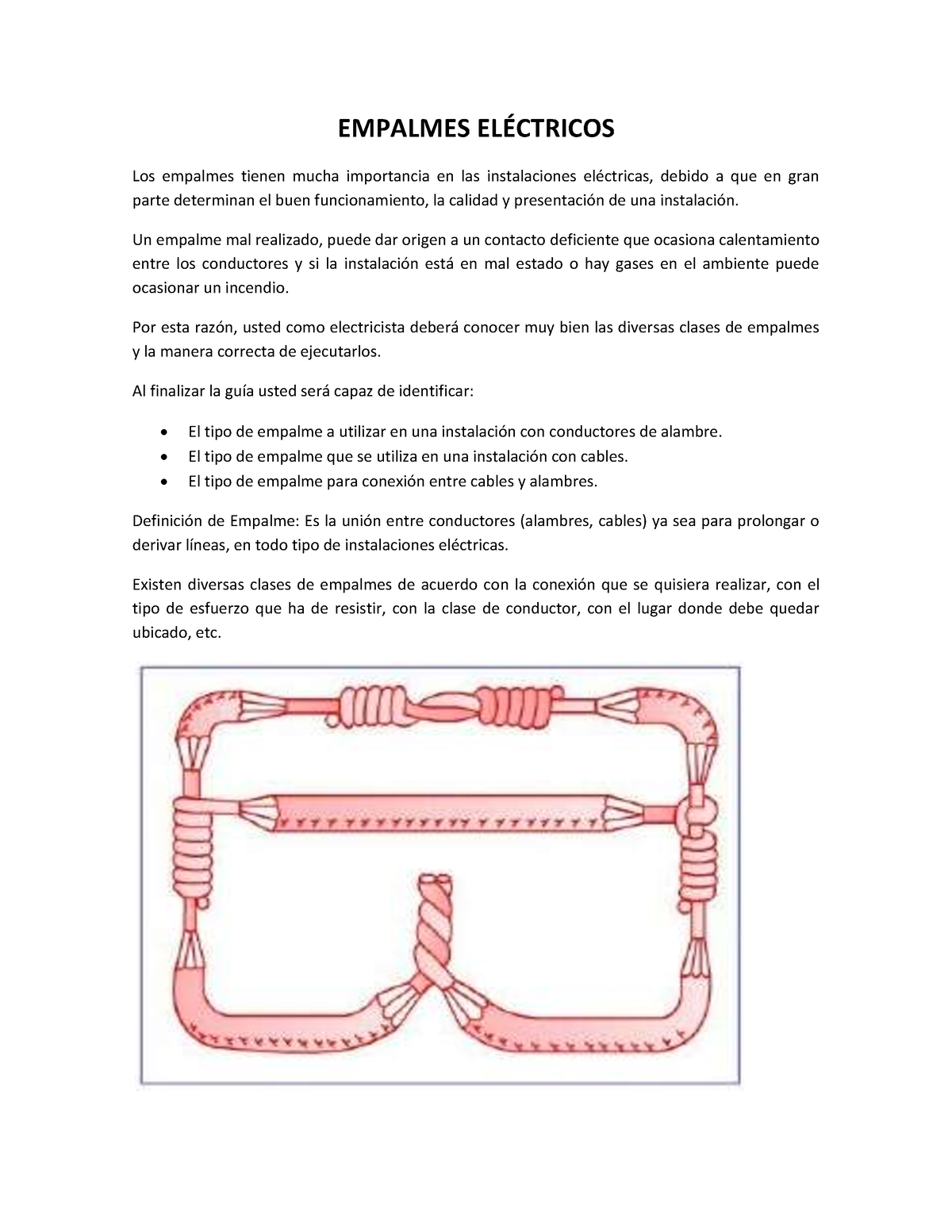 Unión Correcta para cables eléctricos / Prolongar / Conectar