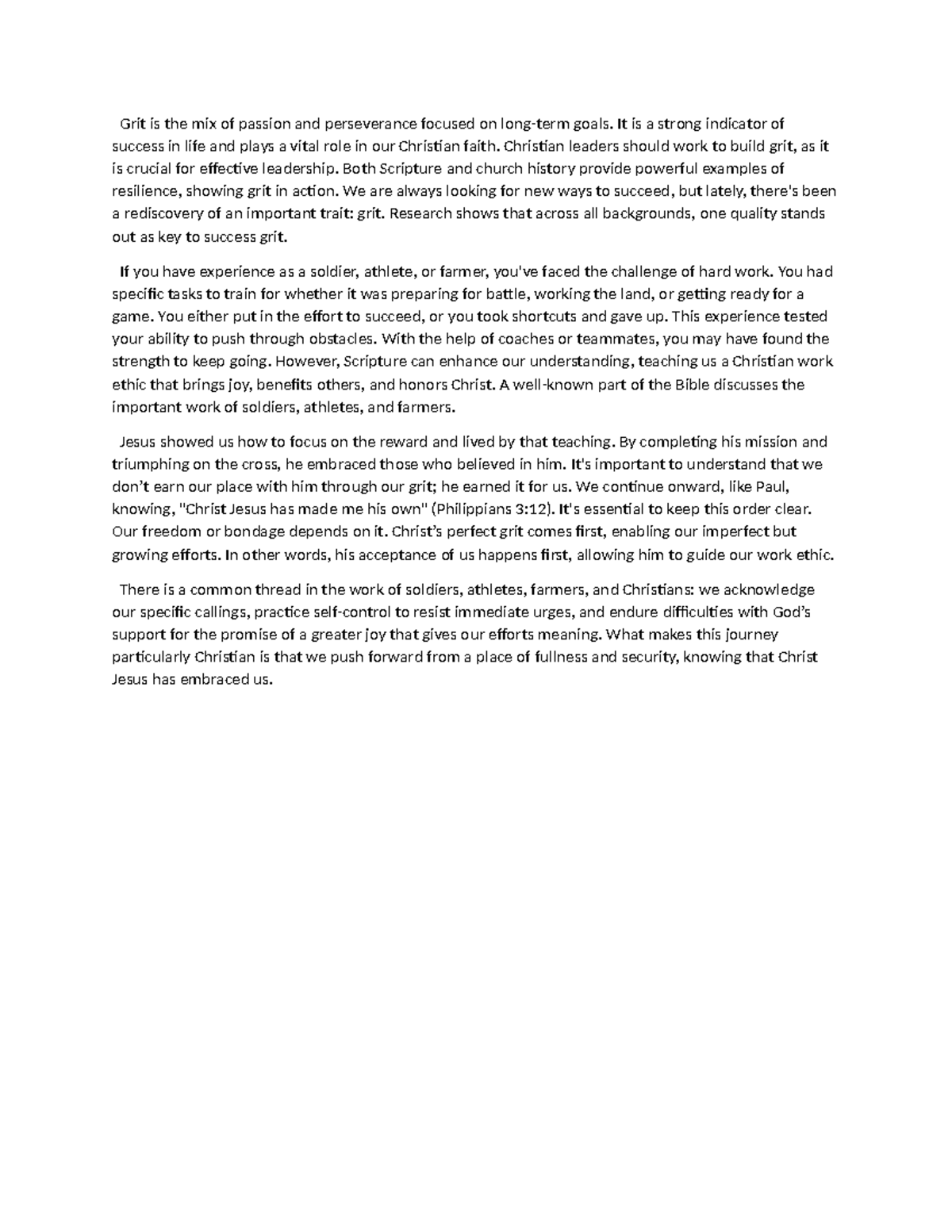 Grit - Week 2 Dialogue(Group) - Grit is the mix of passion and ...