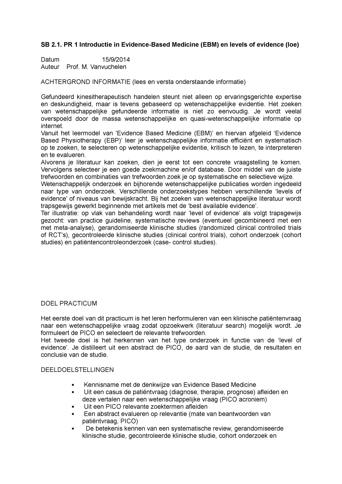 Wv2 Practicum 1 Samenvatting Wetenschappelijke Vorming Deel 2 Sb 2 Pr 1 Introductie In 