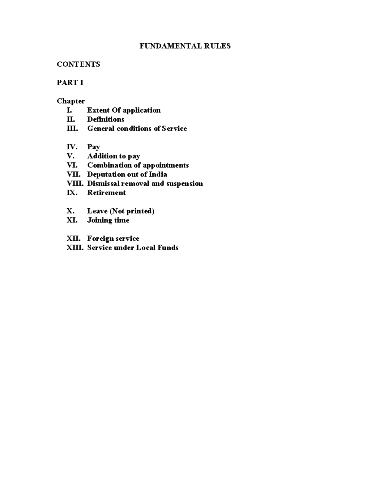 Compilation FR SR English 2 - FUNDAMENTAL RULES CONTENTS PART I Chapter ...