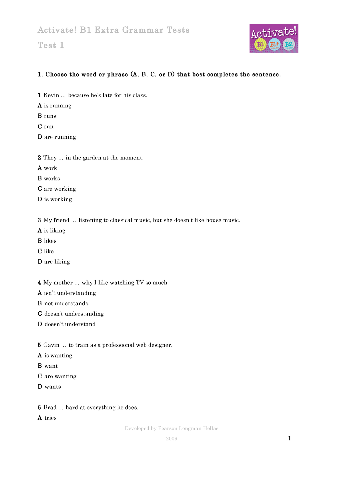 b1-grammar-test-practice-english-tenses-test-1-developed-by-pearson