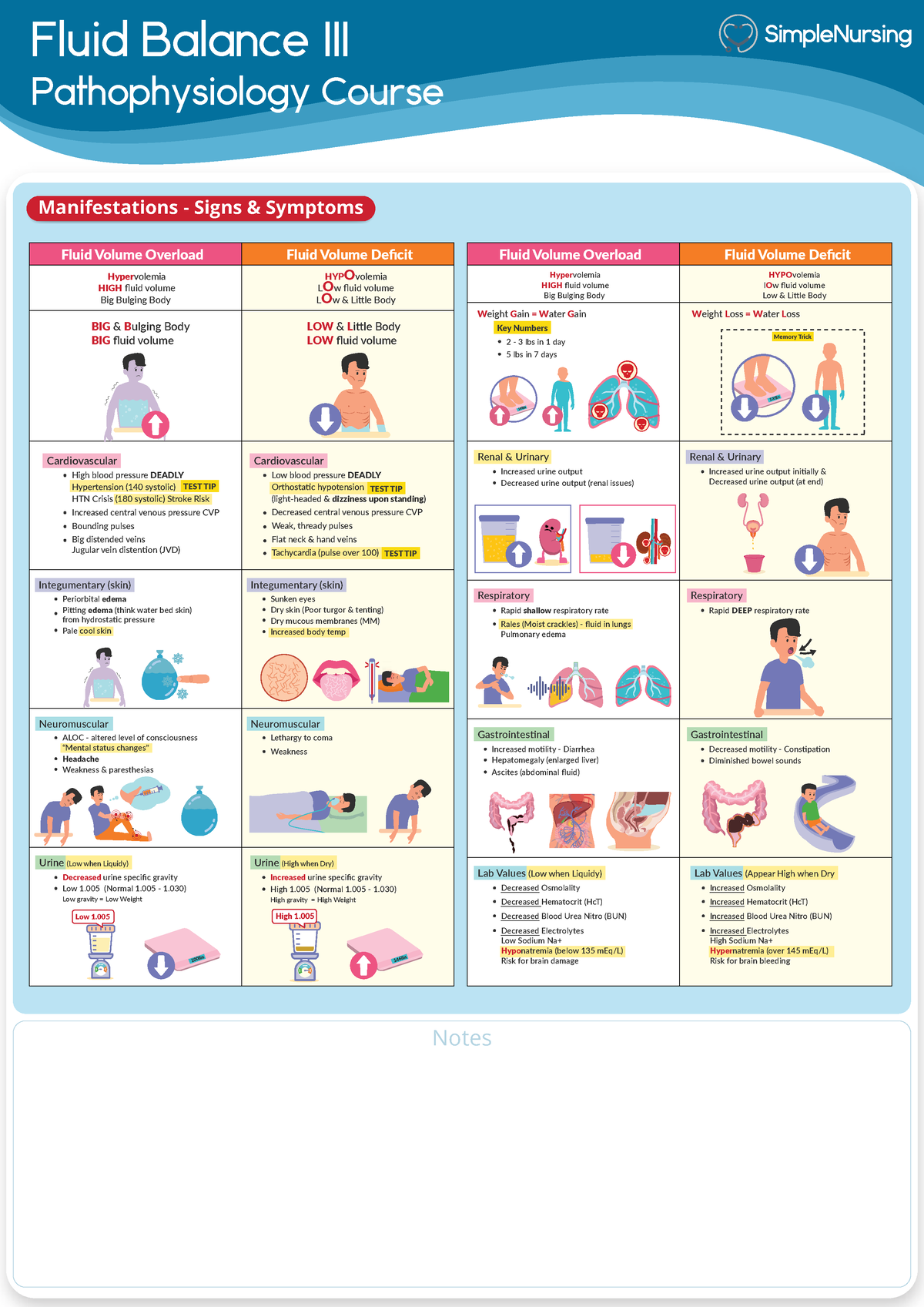 1.2 Fluid Balance III - Simple Nursing lab values /Patho - Fluid ...