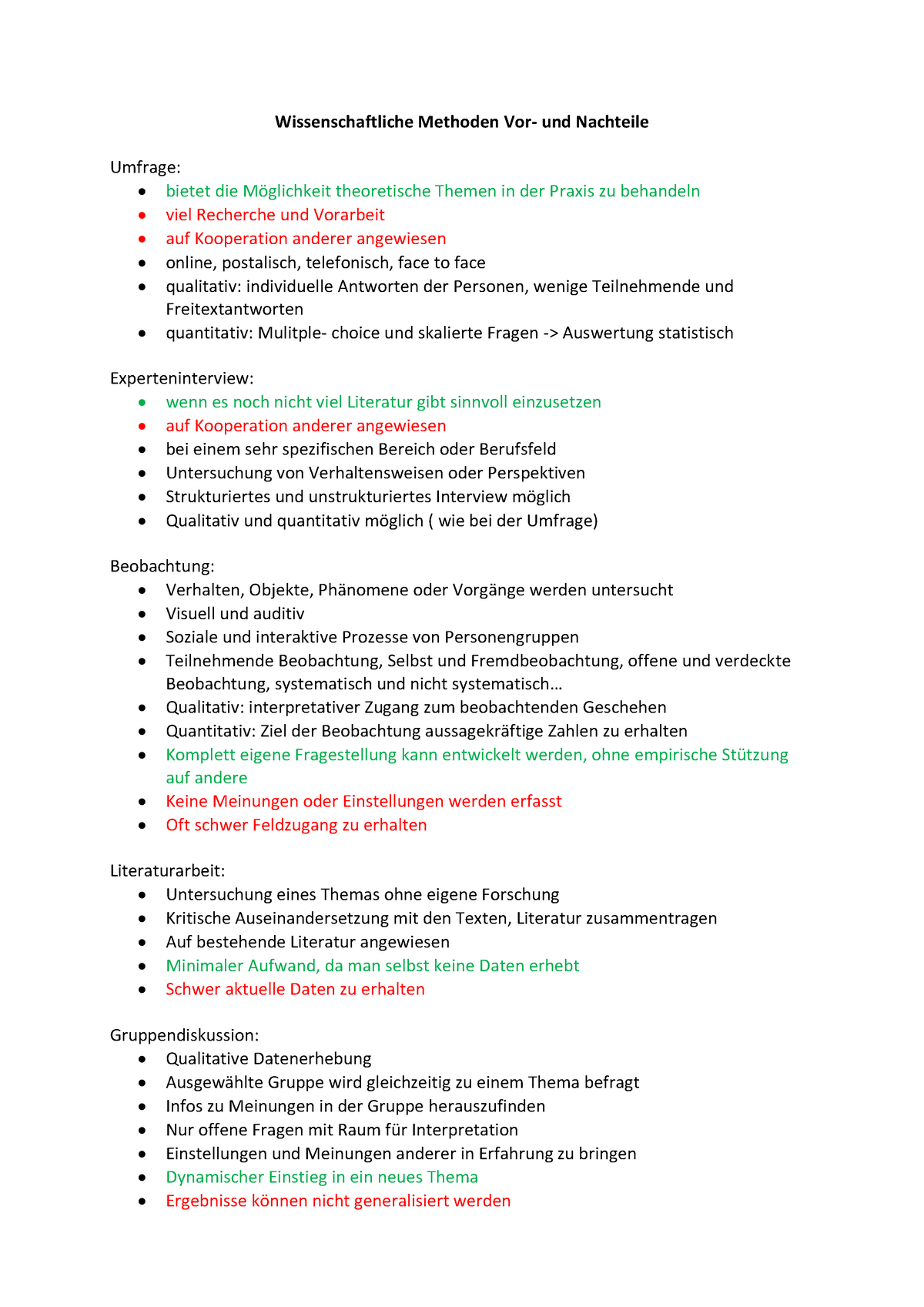 Wissenschaftliche Methoden - .. - Qualitativ: Interpretativer Zugang ...