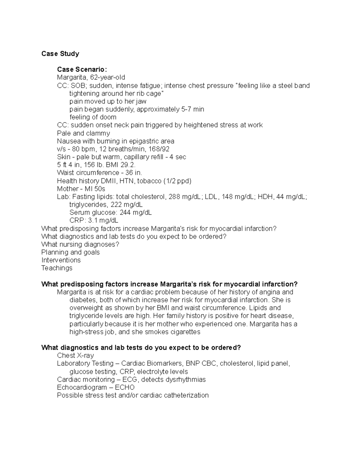 case study answer key