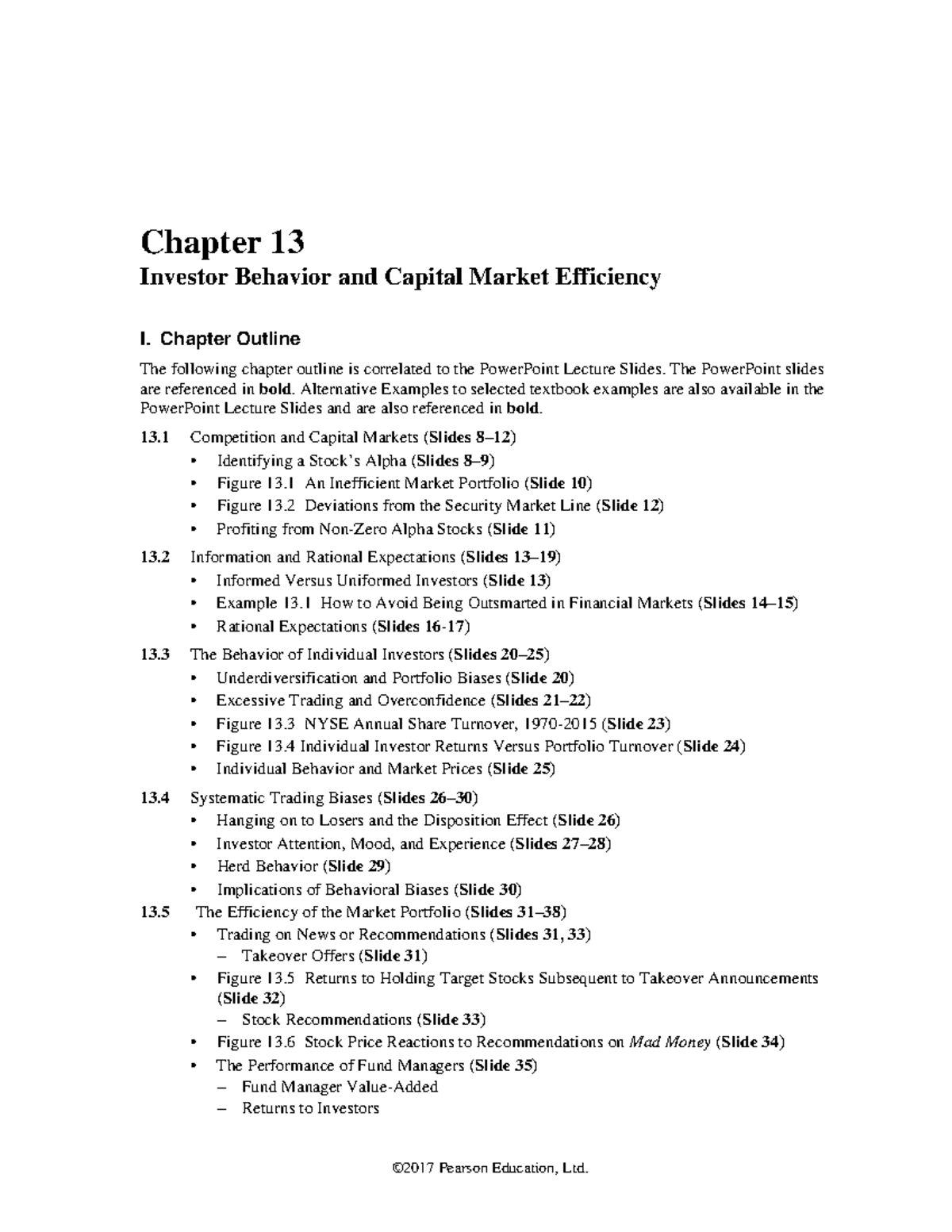 BD IM 4e c13 - BD IM 4e c13 - Chapter 13 Investor Behavior and Capital ...