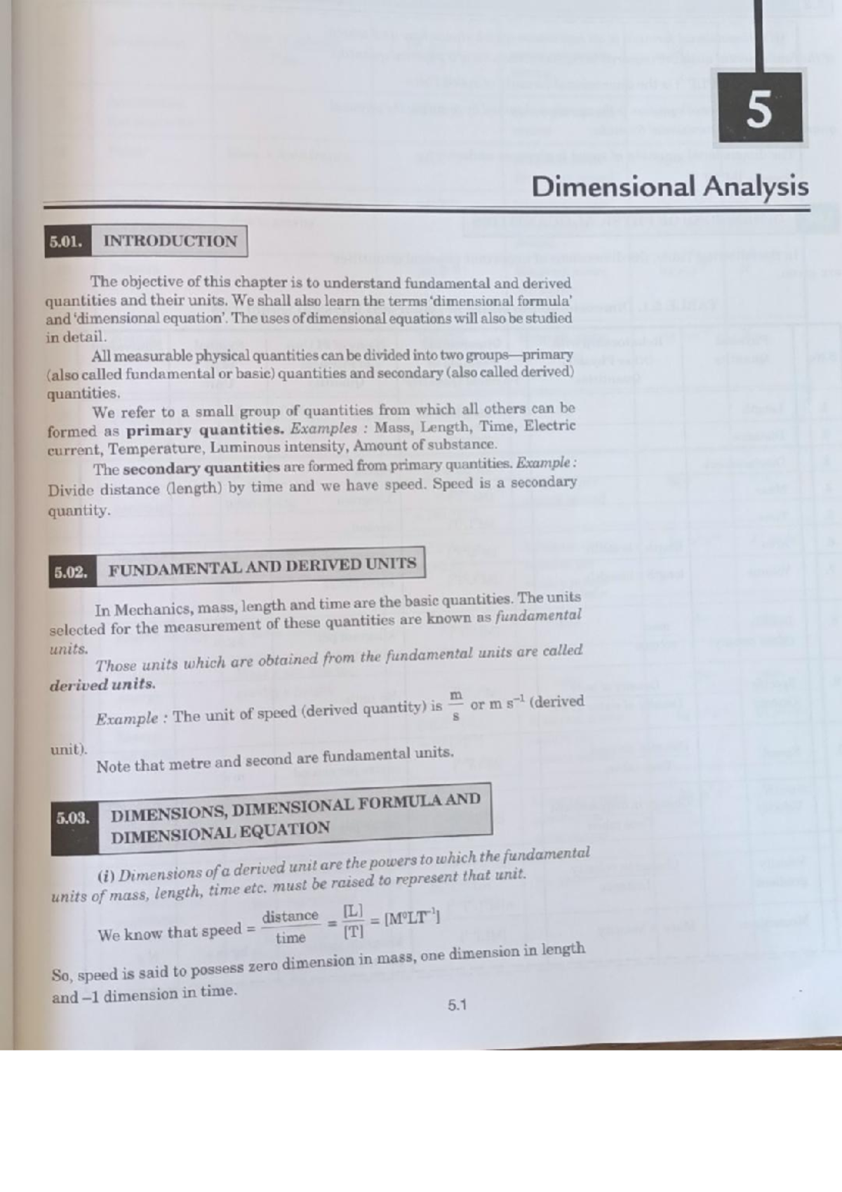 Dimensional analysis - Plus two physics - UoK - Studocu