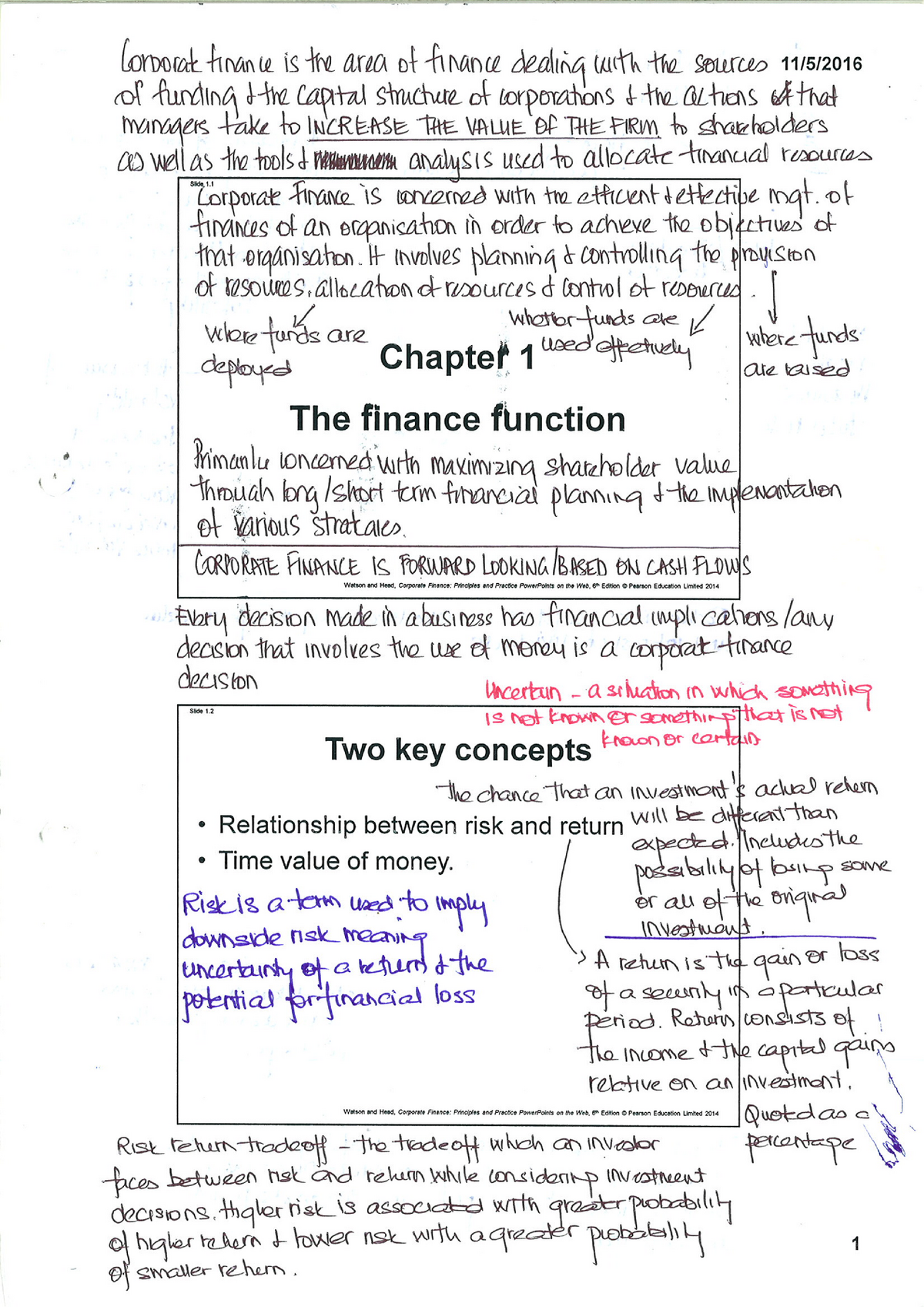 Chapter 1 - Corporate Finance - Studocu