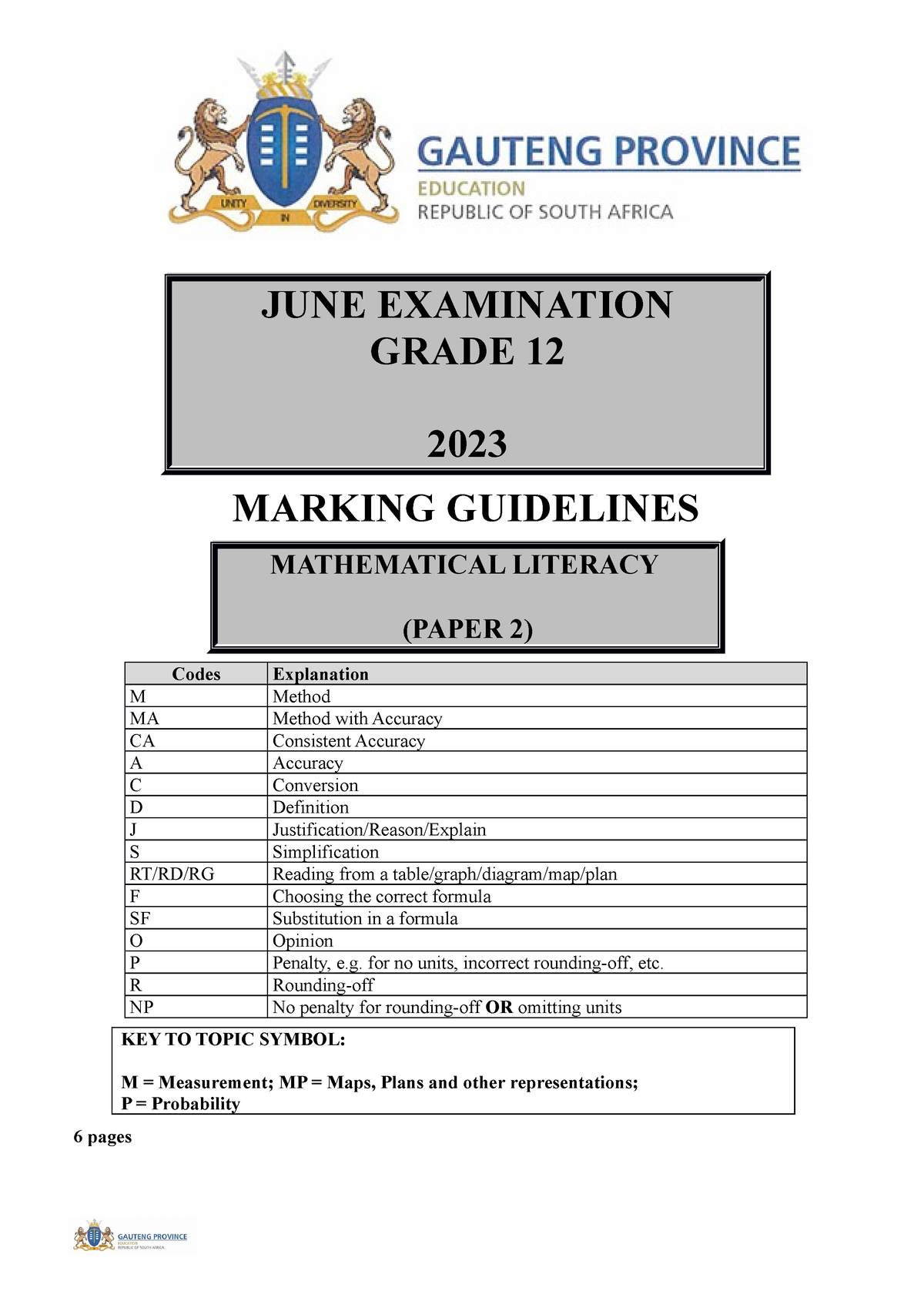 mathematical literacy grade 12 assignment term 2 2023 notes