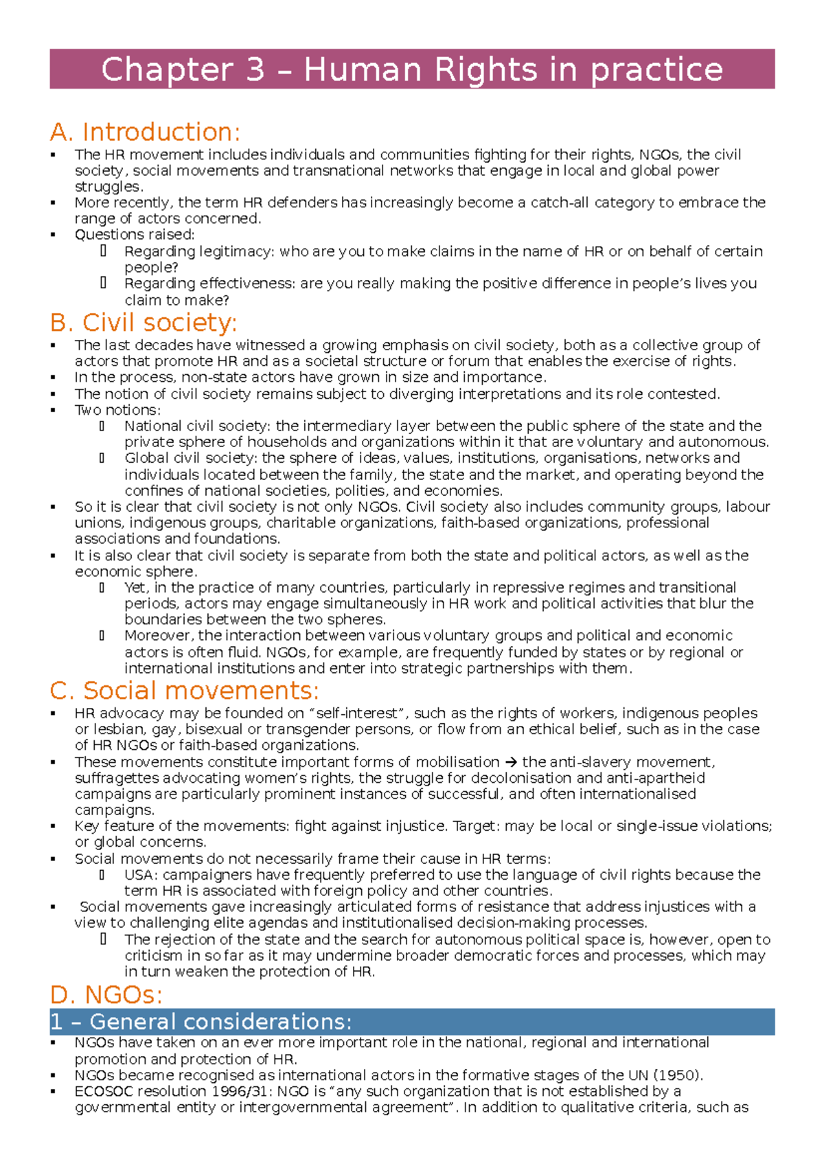 Chapter 3 – Human Rights in practice (International Human Rights Law ...