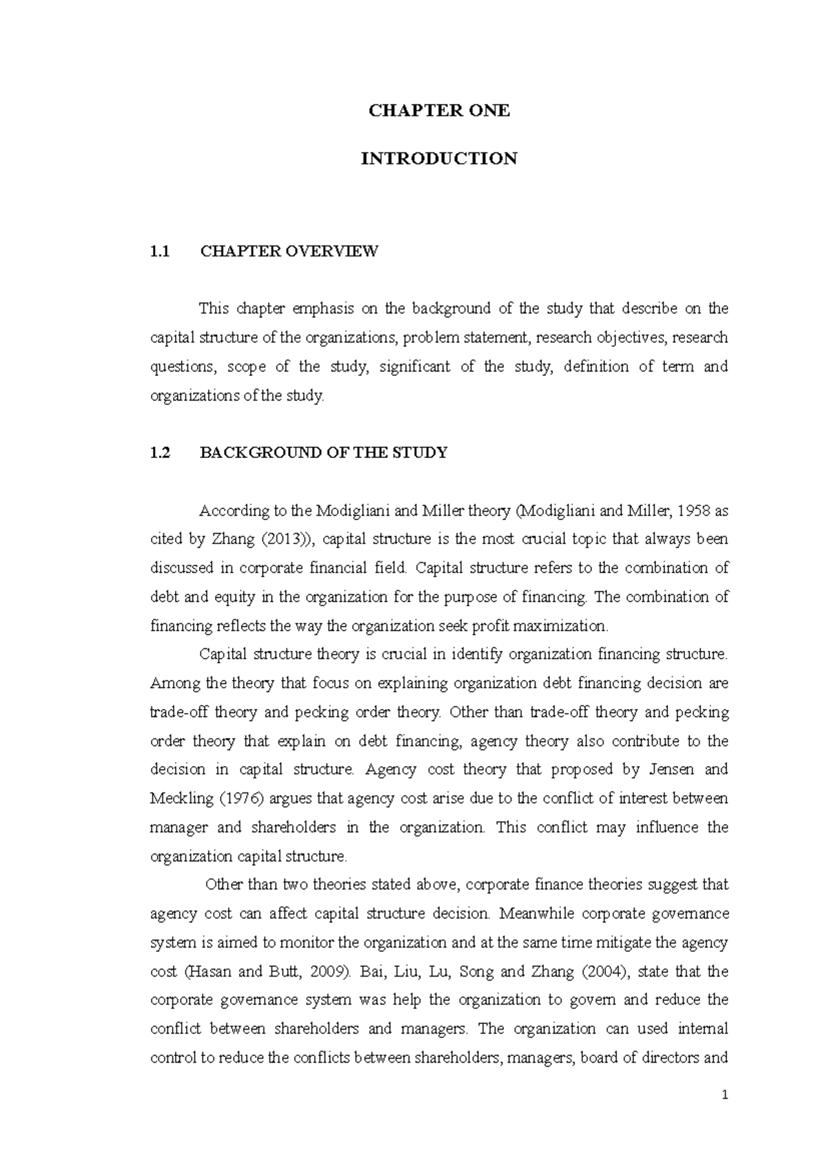 introduction for capital structure essay