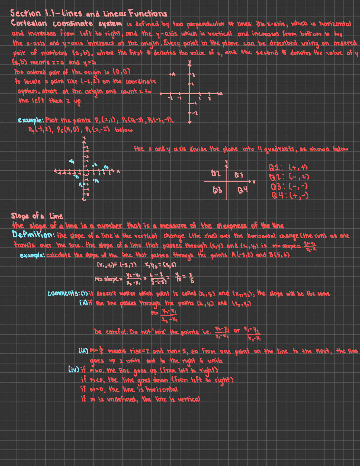 1.1 lines and linear functions - ####### Section 1 - Lines and Linear ...