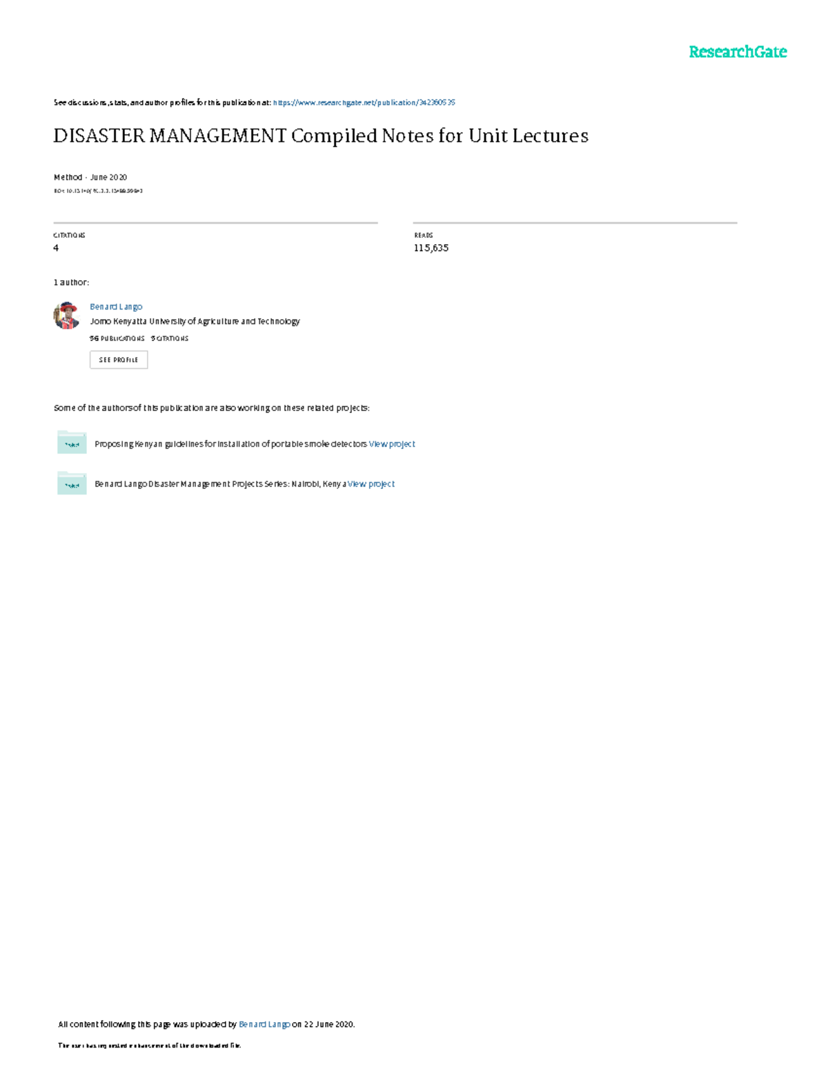 Notes disaster - See discussions, stats, and author profiles for this ...