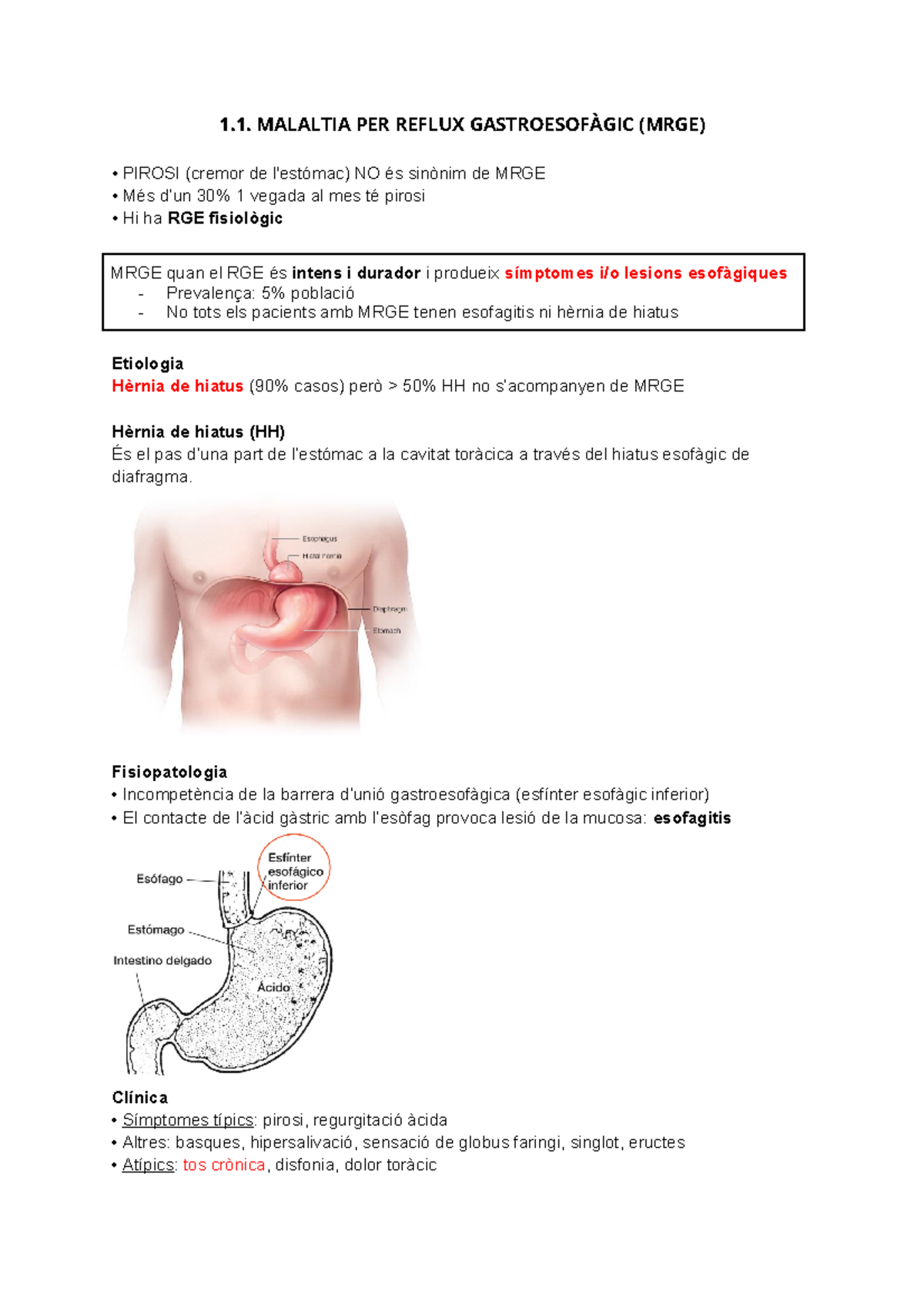 2 5. MRGE, Ulcus gastroduodenal i Hemorràgia digestiva - 1. MALALTIA ...