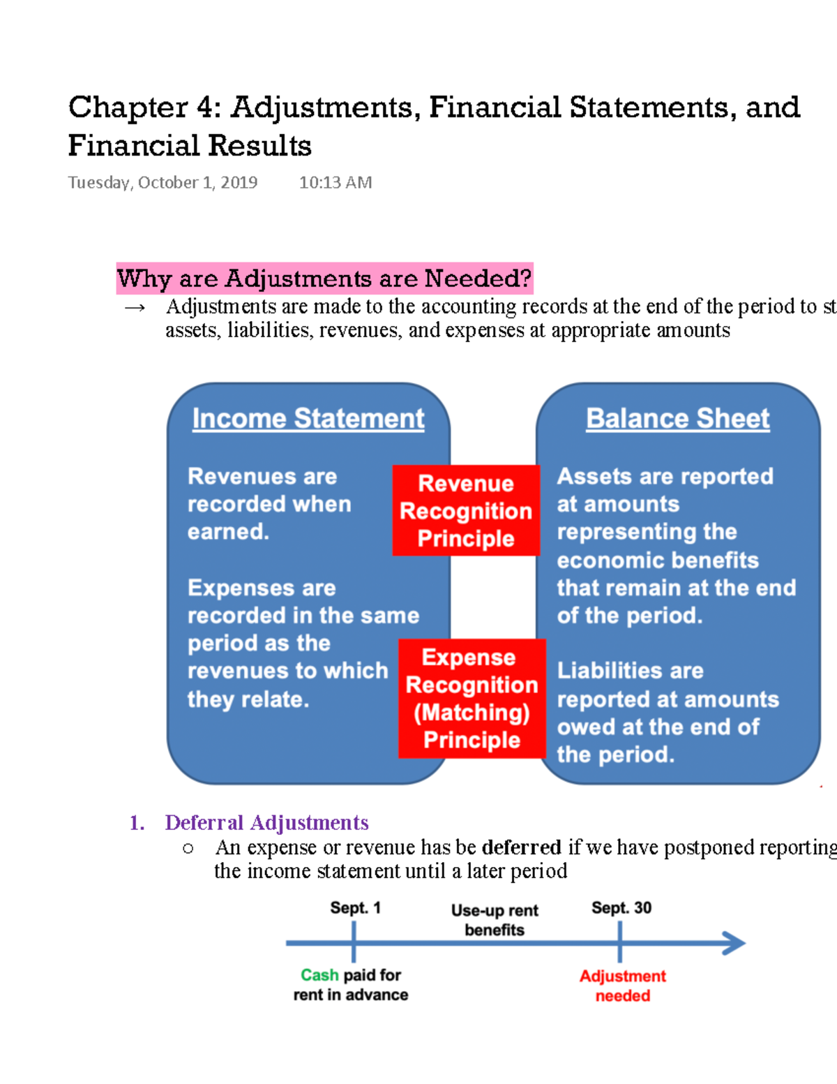 Chapter 4 Adjustments, Financial Statements, And Financial Results ...