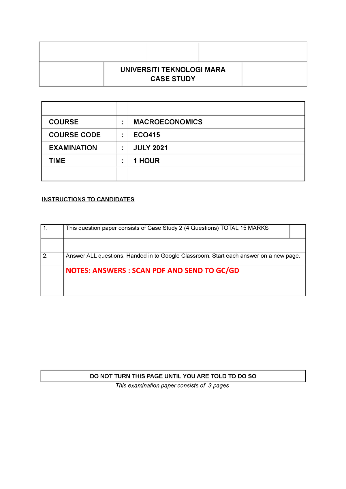 case study for managerial economics