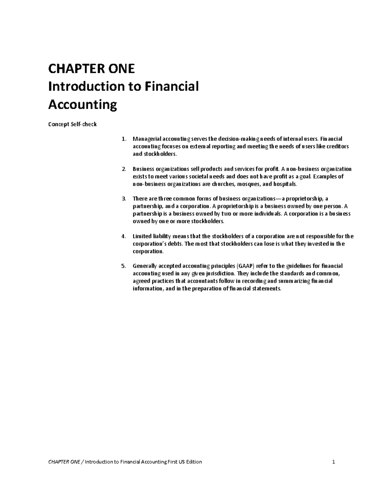 financial accounting chapter 1 homework answers