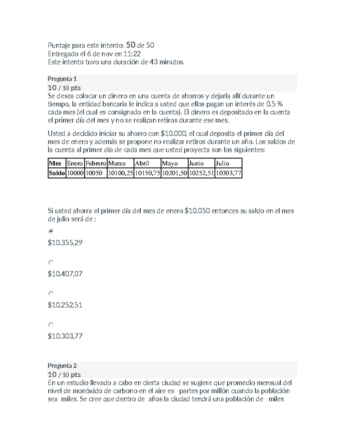 Actividad Puntos Evaluables Escenario 2 Matematicas Ii Puntaje Para