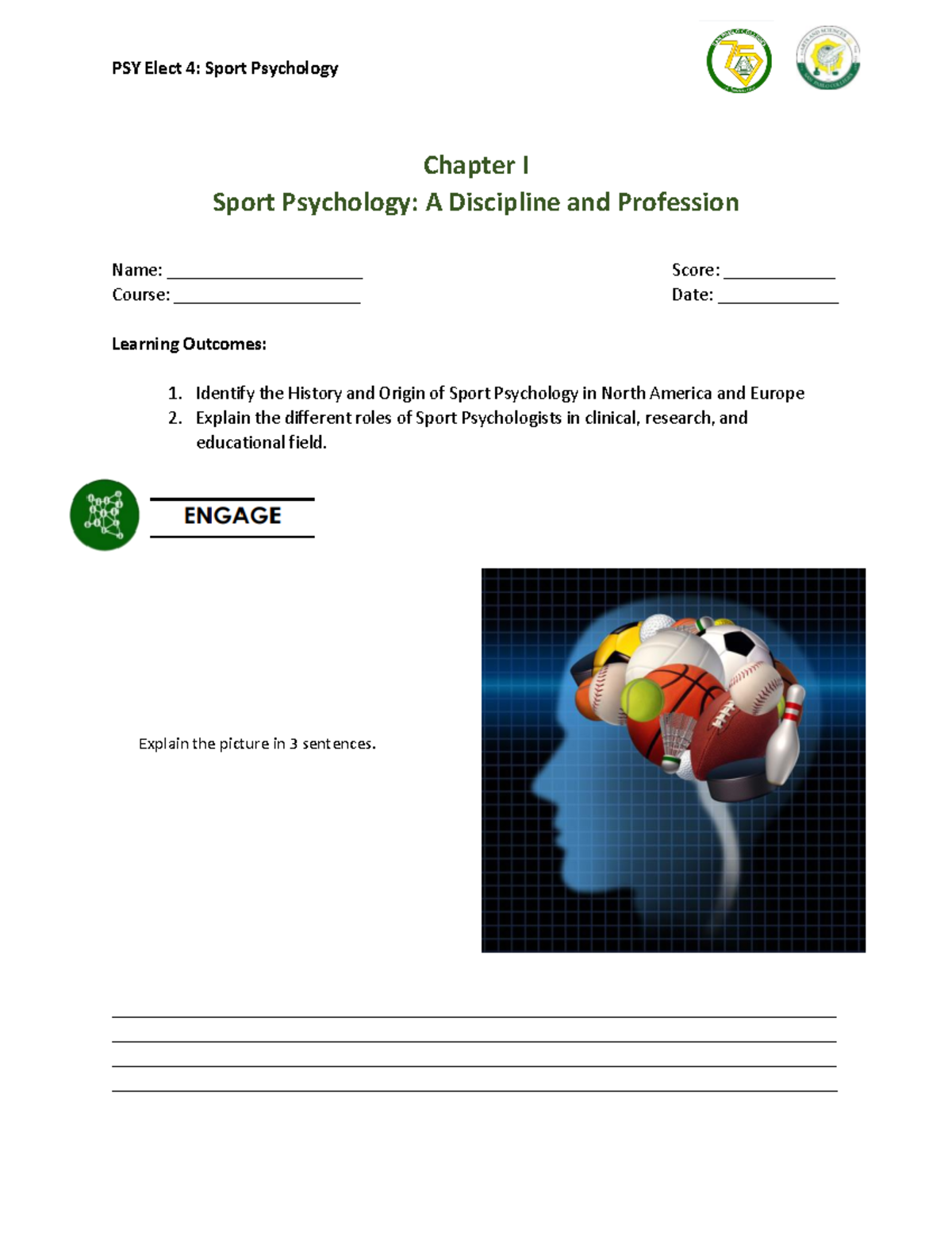 sport psychology assignments