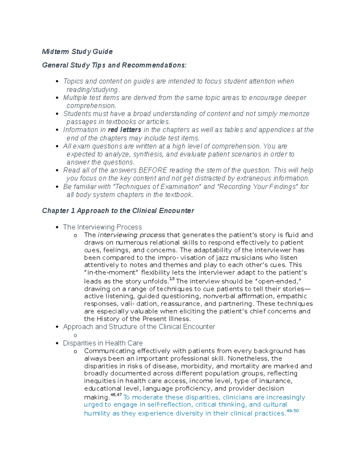 Midterm Study Guide - Midterm Study Guide General Study Tips And ...