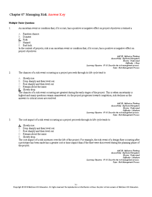 Project Management The Managerial Process Chap 09 Test Bank - 9 ...