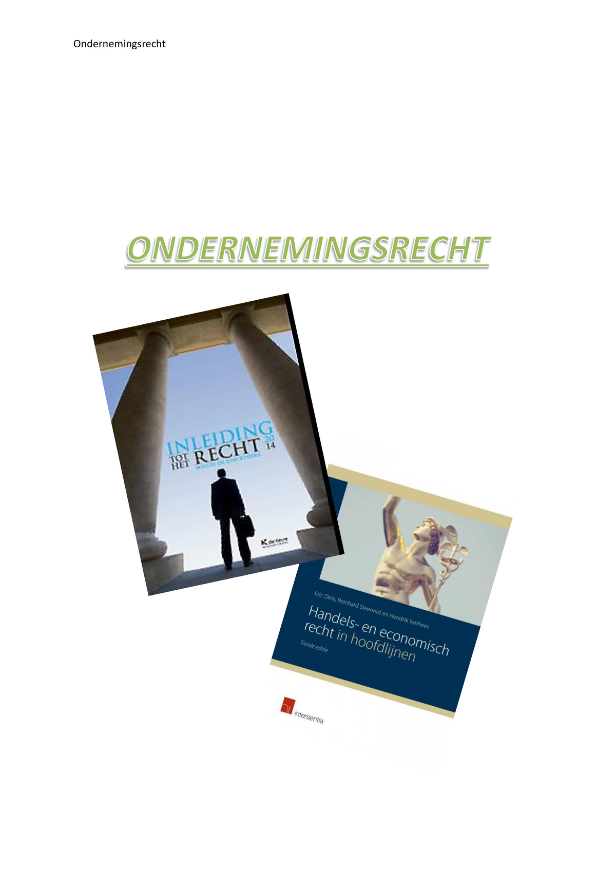 Ondernemingsrecht Voorbeeld Examenvragen Vub Tew - Ondernemingsrecht ...