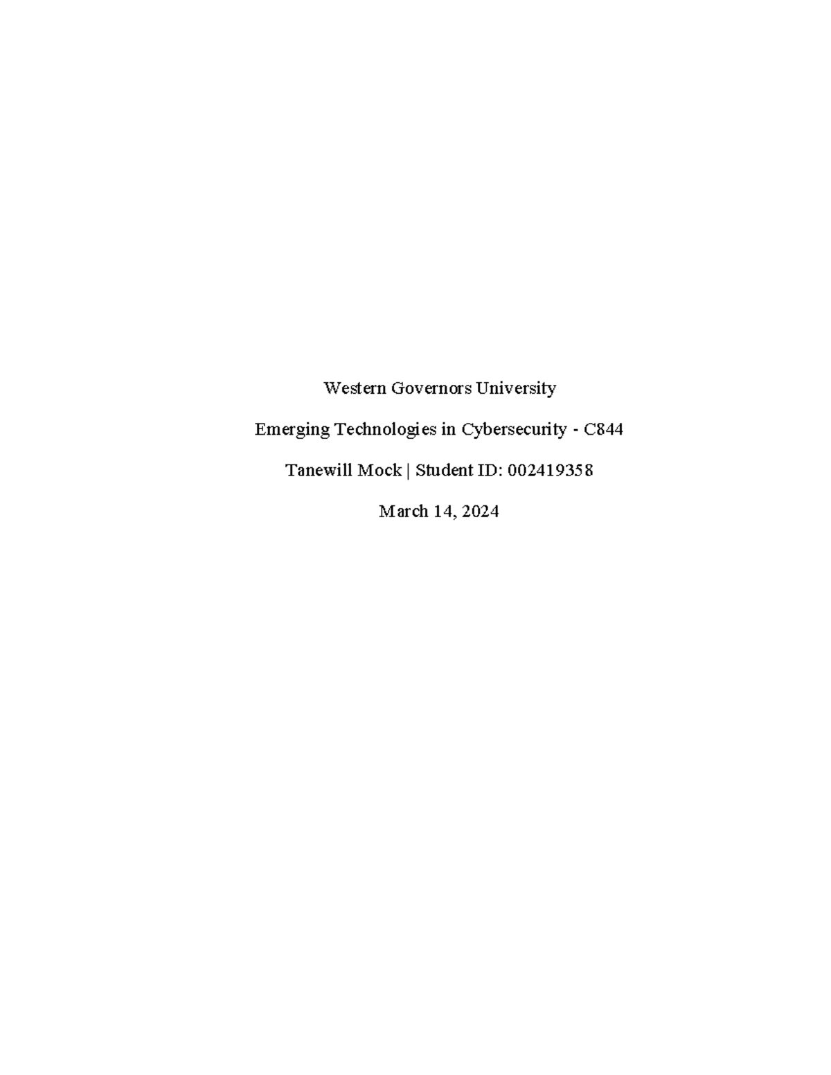 TASK 2 WLAN AND Mobile Security PLAN - Passed 1st Attempt - Western ...