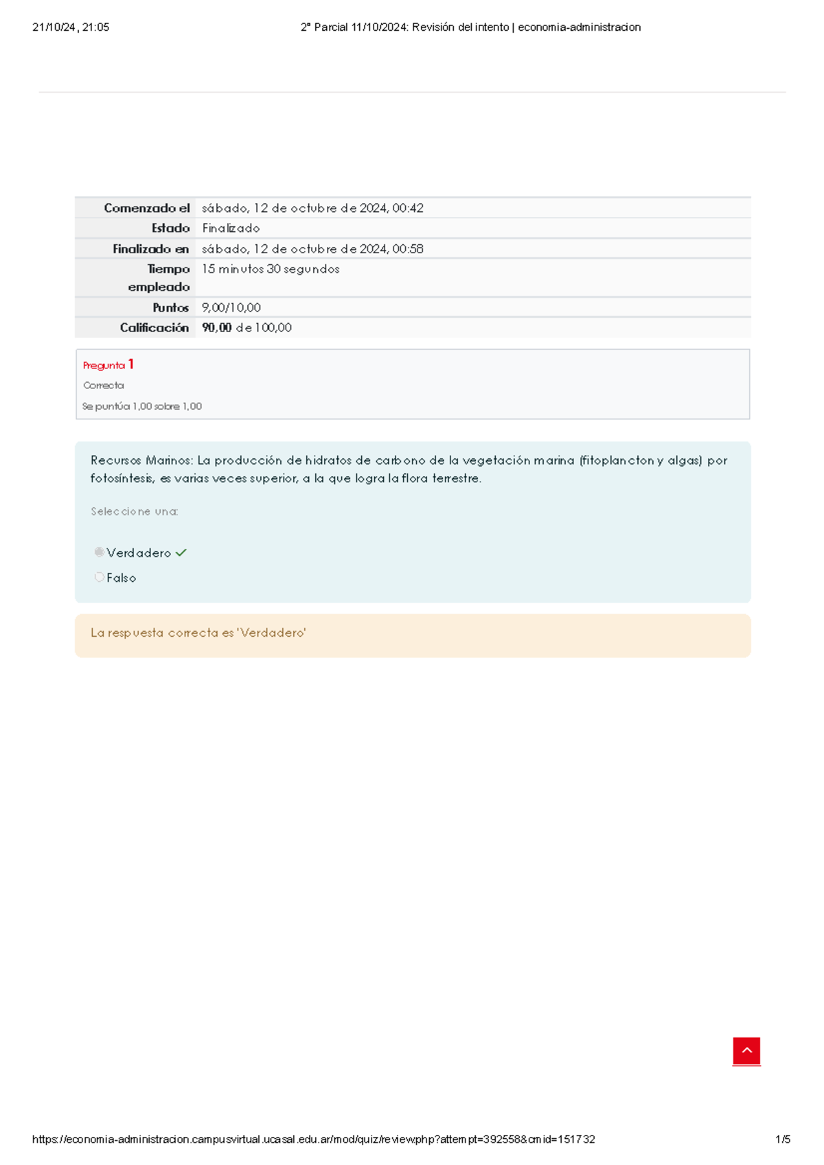 2° Parcial 11 10 2024 Revisión del intento economiaadministracion