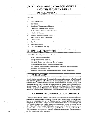 Meaning Concept AND Functions OF Communication - UNIT 1 MEANING ...