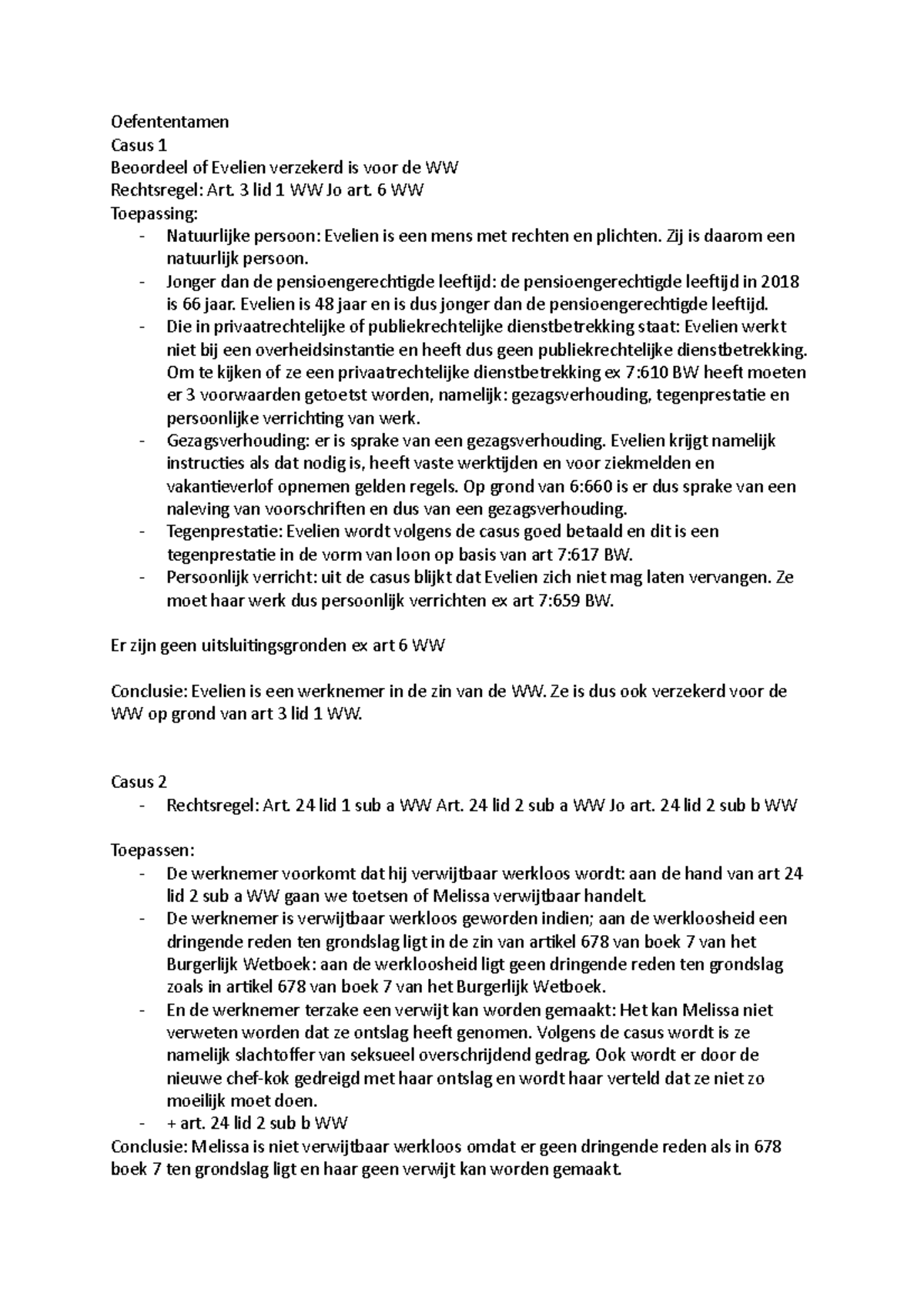 Oefententamen Bestuursrecht 2 - Oefententamen Casus 1 Beoordeel Of ...