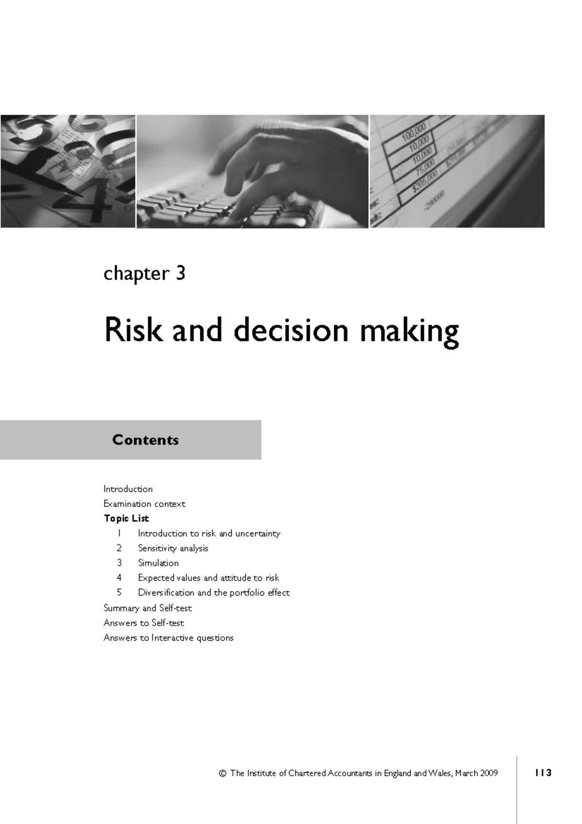 Risk and Decision Making - Warning: Unknown/unsupported post table ...