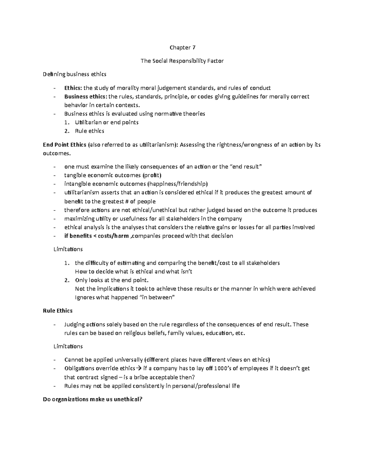 Chapter 7 Lecture notes october 2017 - ADMS 1000 - Yorku - Studocu