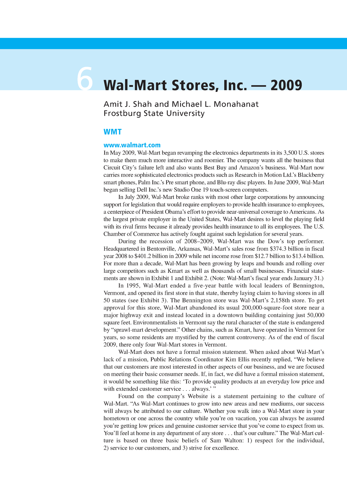 walmart case study conclusion