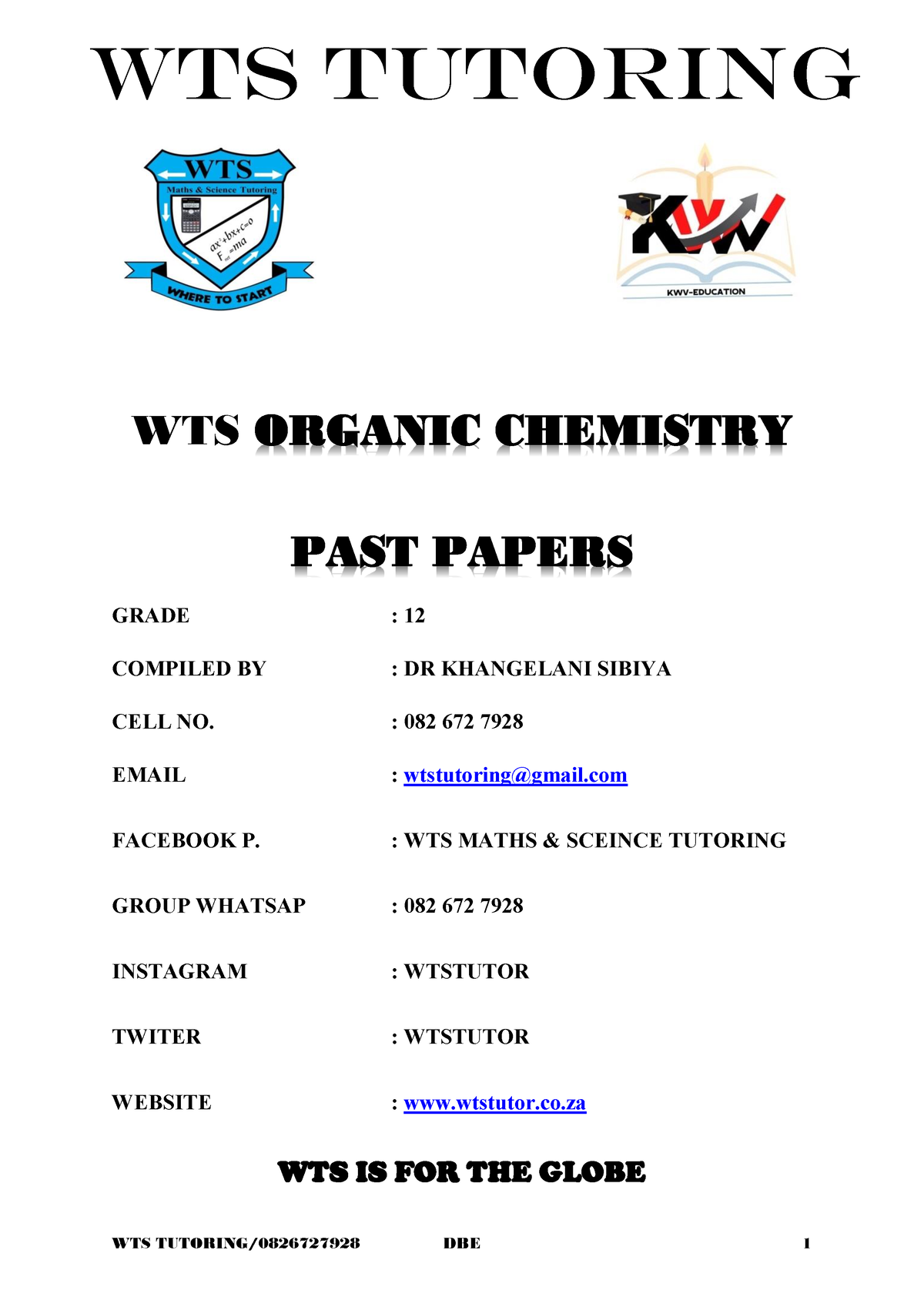 wts12-organic-chemistry-papers-wts-organic-chemistry-past-papers