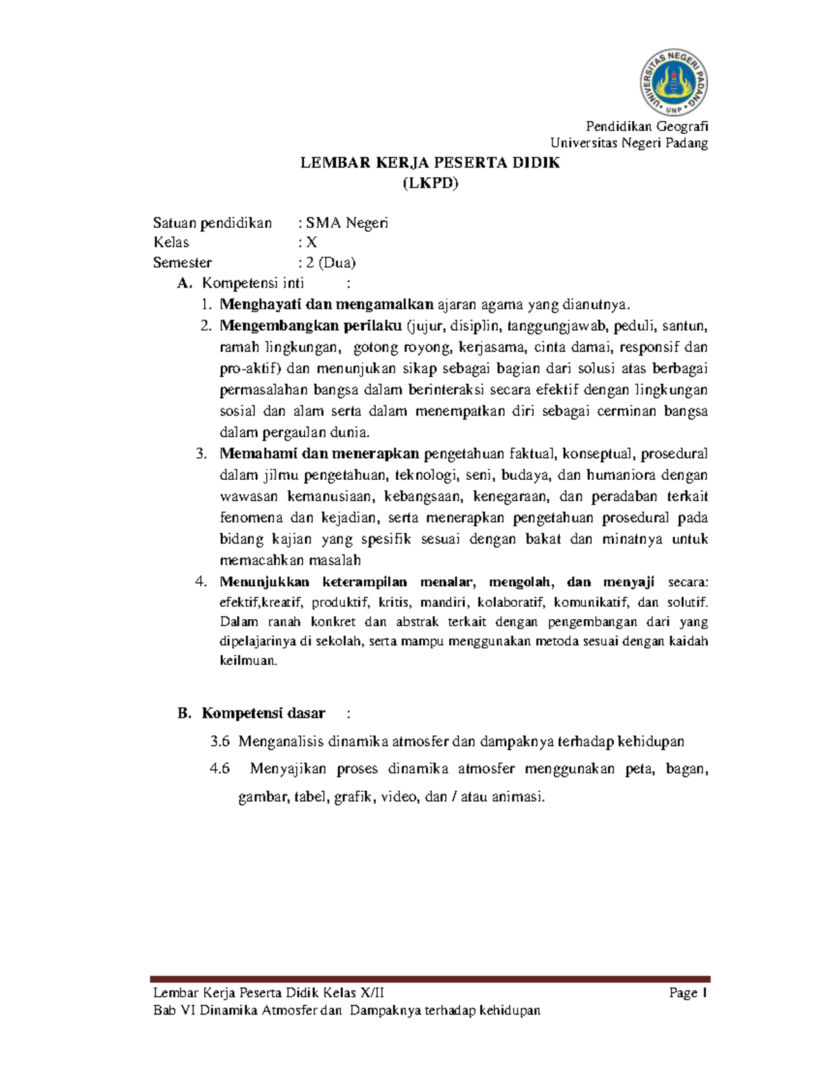 Lkpd-kd-3 - Literatur - Universitas Negeri Padang Lembar Kerja Peserta ...