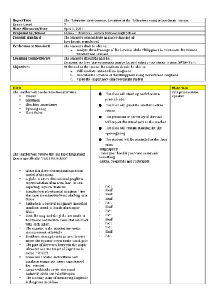 Lesson PLan opinion and assertion - 2: Assign students to participate ...