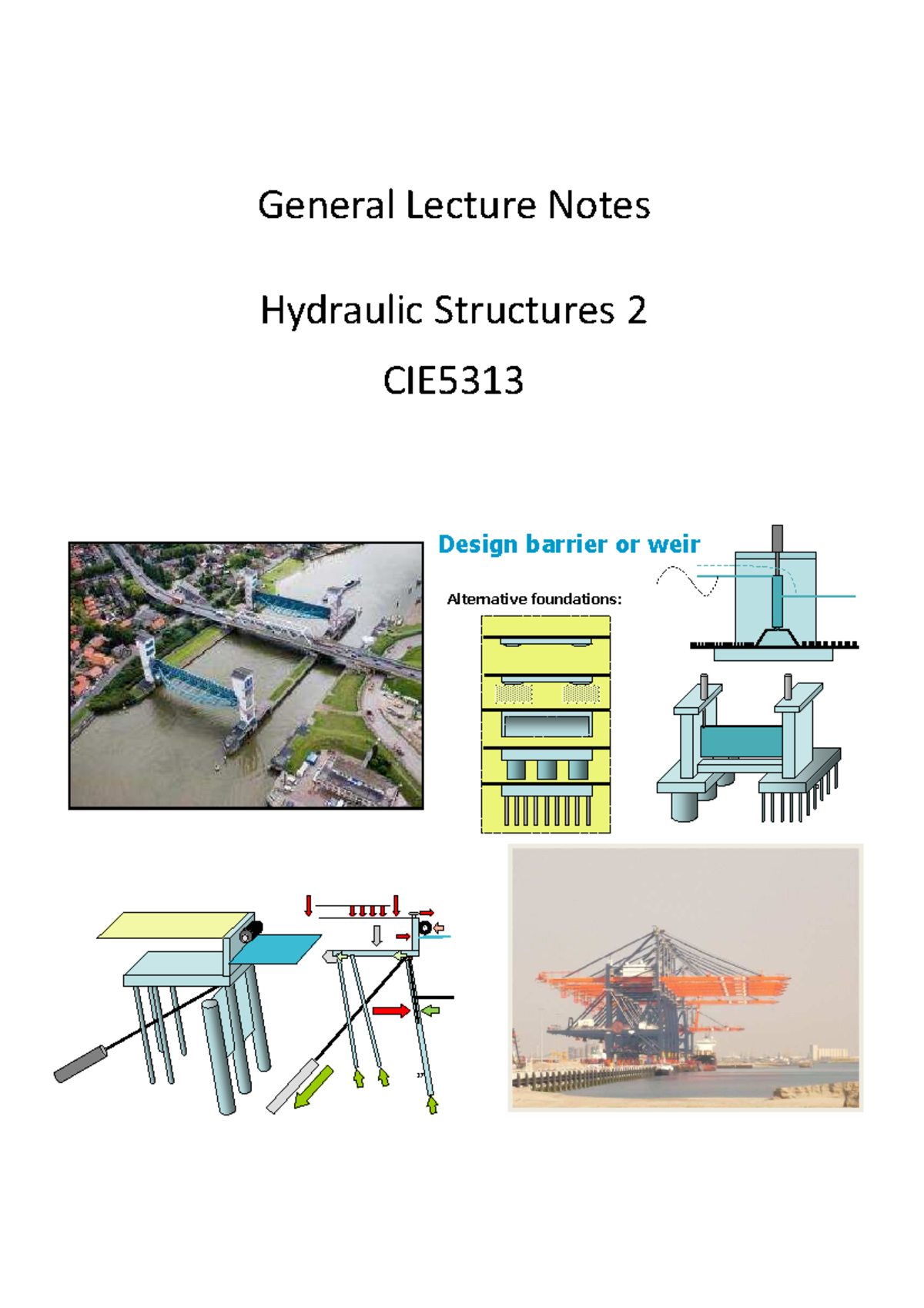 College-aantekeningen - General Lecture Notes | Hydraulic Structures ...