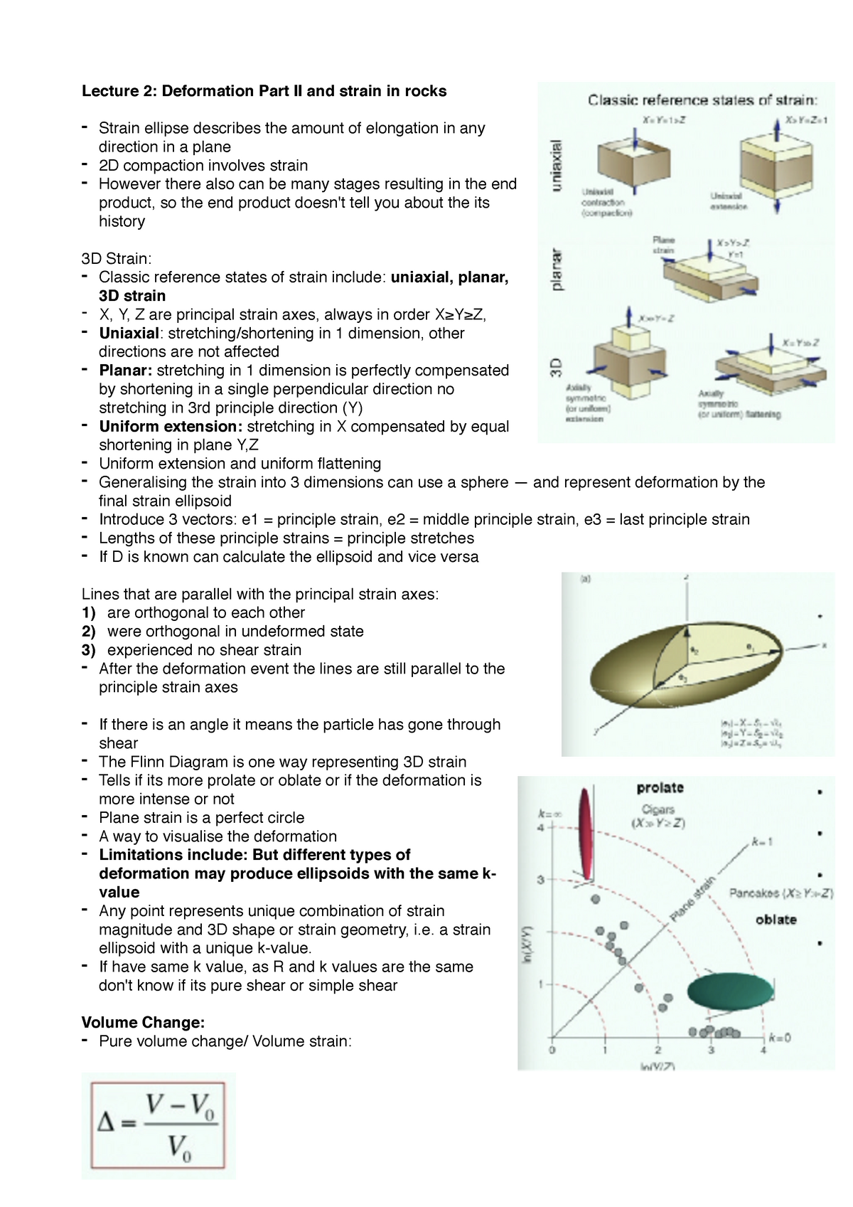 Lecture 2 structural geology course notes Lecture 2 Deformation