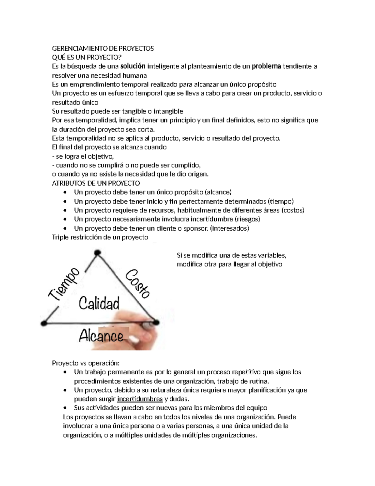 Gerenciamiento De Proyectos Gerenciamiento De Proyectos QuÉ Es Un Proyecto Es La Búsqueda De 2343