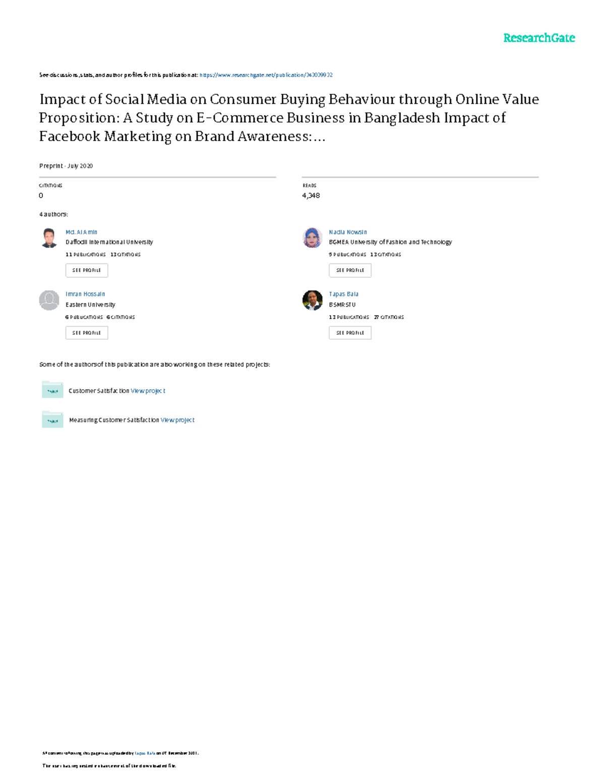 3 Impact of Social Media on Consumer Buying Behavior through Online ...