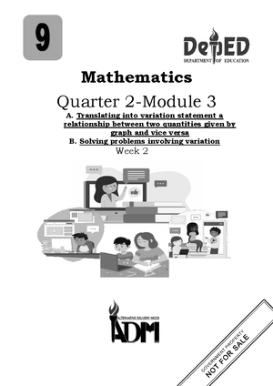 Math 9 Q2 Mod1 - Math 9 Quarter 2 - 9 Mathematics Quarter 2 - Module 1 ...
