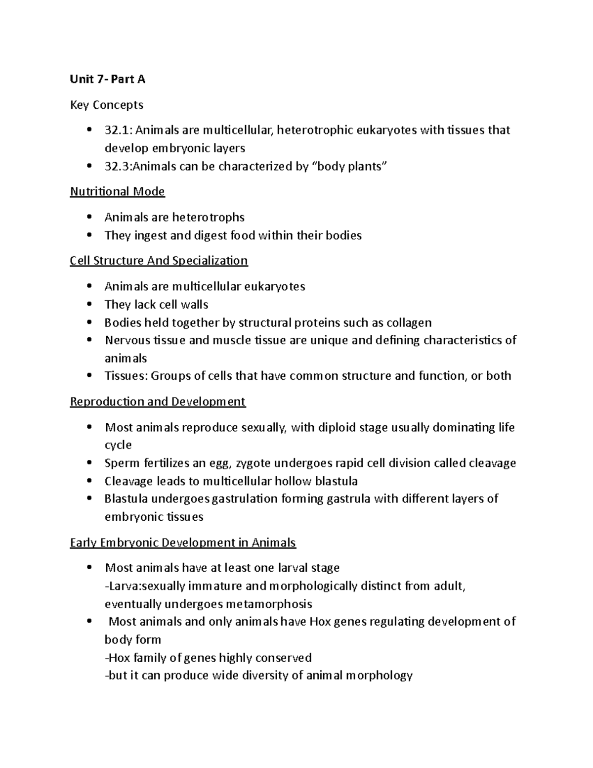 Unit 7 - Rewritten Notes Using Book And Lectures - Unit 7- Part A Key ...